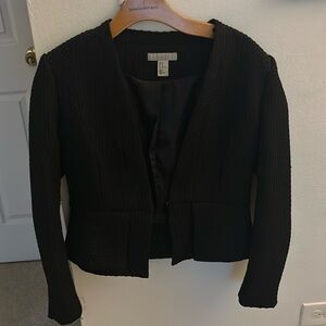 Black short blazer